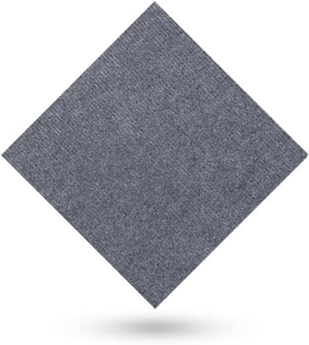 KRXSOBNV Losetas de Alfombra, Alfombra de Empalme autoadhesiva, baldosas de Suelo cuadradas Lavables artesanales, Alfombra for el hogar, Oficina y Comercial(Dark Gray,9pcs)