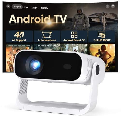 Wielio 2026 New Smart projector Built-in Apps Full HD 1080P 300 ANSI AE211B A011