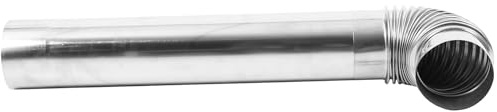 HOMSFOU Stove Chimney Flue Exhaust Pipe Kit in Stainless Steel for Domestic Wood Stove Boiler Fireplace Ventilation