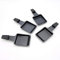 Spring Lot de 4 poêlons à raclette compacts, en acier inoxydable, noir, 4,6 x 12 x 21,2 cm