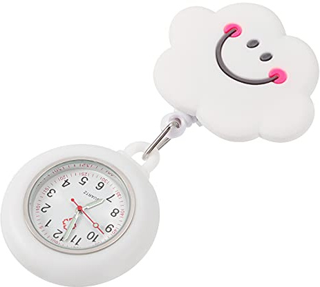 iplusmile Krankenschwester Uhr Mit Clip Einziehbare Taschenuhr Aus Silikon Für Pflegepersonal Ärzte Und Krankenschwestern Praktische Fob Uhr Für Den Alltag Und Als Geschenk