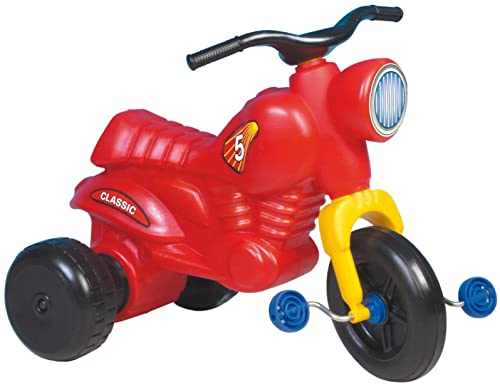 Dreirad Trike Kinder Pedal Tretfahrzeug Motorrad Classic 5 Tricikli rot +3J
