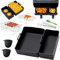 Lifemaison 8PCS Airfryer Zubehör für Tefal EY9018 5,2/3,1 L,Cecotec Cecofry DuoSize 9 L 5,5/3,5 L,Salter EK5729,Zwei Größen Dual Schubladen,Doppel Accessories mit Silikonform für Heißluftfritteuse
