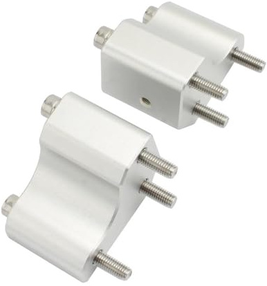 2 Pack Bar Riser Adapter Motorcycle Handlebar Riser For Kawasaki GTR1400 Concours 1400 2008-2019 Handle Bar Risers Clamps Adapter, Handbar Rising Mount Kit Aluminium Alloy Handlebar Rising(Silver)