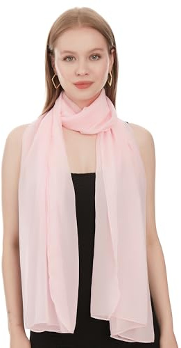 Chiffong Sjal Scarf För Dam – Lätt Och Tunn Halsduk Mode Sjalar för Kvinnor - Chiffon Vårsjal - Elegant Sommarsjal För Damer