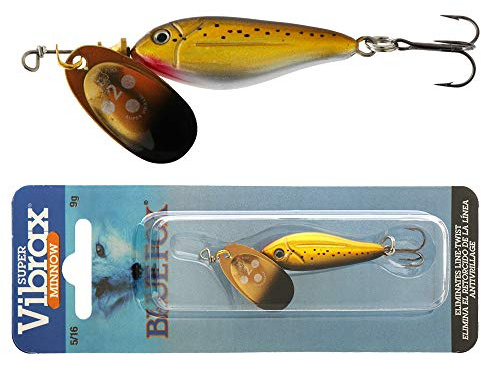 CUCCHIAINO Rotante Blue Fox VIBRAX Minnow Super - 9G - 9, per Unit, G, N°2, N°8