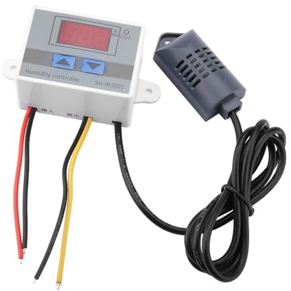 XH-W3005 Digital LCD Hygrometer Schalter Controller Feuchtesensor Hohe Genauigkeit 0~99% RH 12 V / 24 V / 220 V (Optional)(220V)
