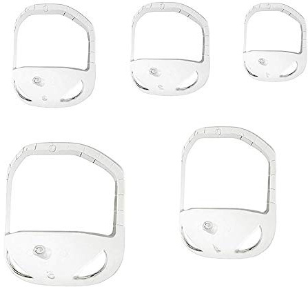 5 Größen Set Ziegenbart Bartformer Bart-Styling-Schablone Bartformwerkzeug Mode Ziegenbart Rasur Vorlage Ziegenbart Trimmen Zubehör für Männer