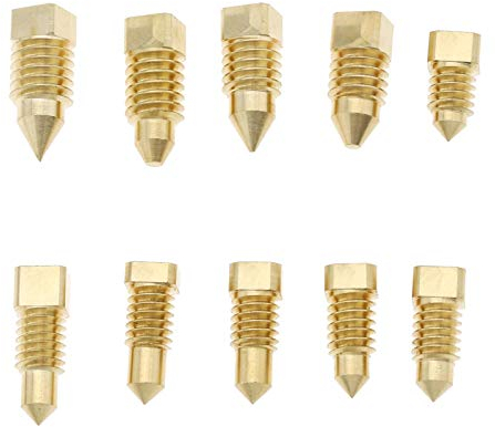 EMSea 10Pcs Heating Radiator Bleed Screw Repair Kit, Rotating Threaded Control for Bleed Valve Plug Reducing Pressure Venting-Brass