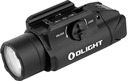 OLIGHT PL-3S Valkyrie 1000 Lumens Compact Weaponlight Rail-Mounted Tactical Light LED with Rail Locating Keys for 1913 Picatinny, GL Style (Black)