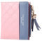 MAXQUU 1 portamonete con scomparti multipli per carte di credito e scomparti, mini portafoglio da donna, portamonete corto, grande capacità porta carte a scatto (rosa), Colore: rosa., 11*9*1,5cm,