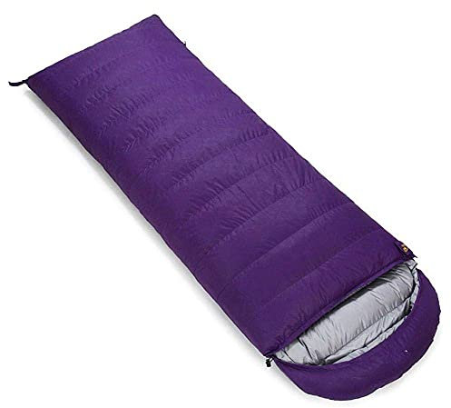 Schlafsack Vier-Jahreszeiten-Daunenschlafsack für den Außenbereich, ultraleichter Schlafsack, Kompressionssack (Purple800)