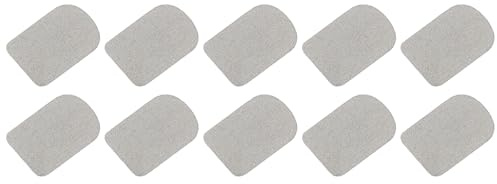 QUARKZMAN Gants Tactile Écran Autocollant 0,9 x0,63 Ultra Haute Sensibilité Flexible Argent Fibre Ultra Fin Autocollants pour Gants, Paquet de 15