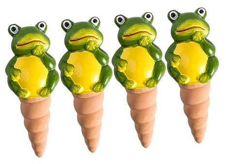CIMAXIC 4-teiliges Selbstbewässerungssystem Für Zimmerpflanzen Cartoon-Design Automatisches Tropfbewässerungsgerät Für Pflanzen