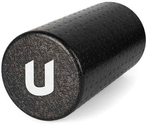 unycos - Foam Roller【Alta Resistenza】Rullo di Massaggio Muscolare in Schiuma EPP Dura e Leggera per Pilates, Yoga, Fitness, Fisioterapia, Rilascio Miofasciale, Alleviare le Tensioni, 30x15 cm (Nero)
