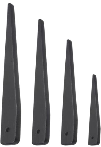 sourcing map 4PCS Morse Taper Drift Key 265/225/190/140mm Carbon Steel Drill Chuck Sleeve for MT1-MT2 Removes Morse Taper Adapter