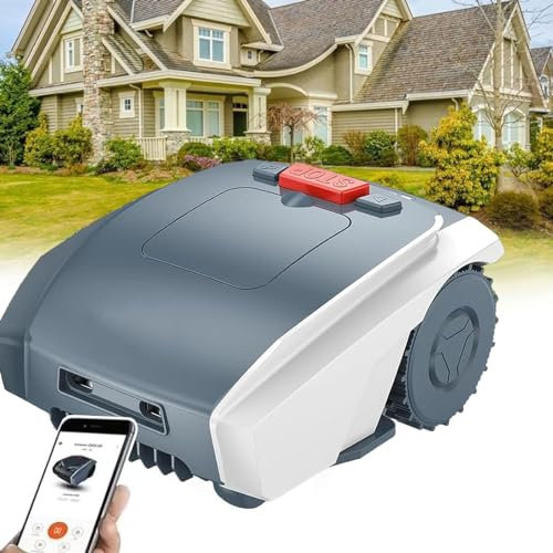 Dfdieratve Robot Tondeuse Automatique avec Navigation GPS, Tond Jusqu'à 2/3 Acres/16 145 Pieds CarréS, ContrôLe par Application avec Calendrier, Recoupe D'ArrêT, Auto-Chargement