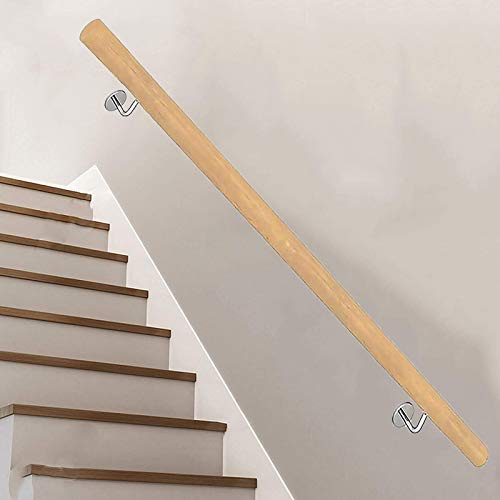 TONZN Corrimano per scale in legno, corrimano per scale di sicurezza antiscivolo per corridoi, asta di supporto per ringhiere per scale, montaggio a parete, per casa, giardino, corridoio, soppalco,