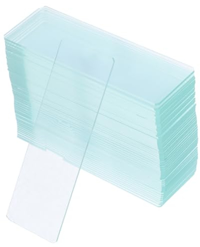 BELLIFFY 50 Stücke Konkave Mikroskop Objektträger Glas Für Labor Aquatische Proben Stabile Robuste Glasmikroskop Folien Mit Glatter Oberfläche