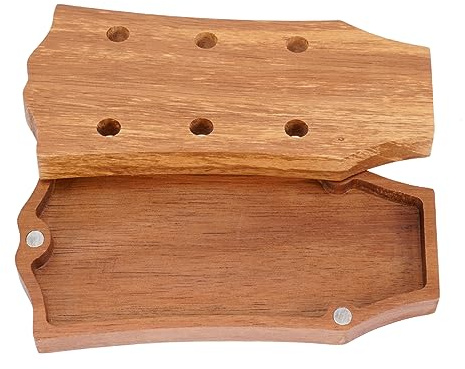 JOINPAYA Walnuss-gitarrenplektrumhalter Gitarrenplektrum-displaybox Plektrum-etui Zur Aufbewahrung Von Gitarrenplektren