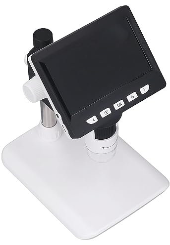 Digitales Mikroskop 1000x, Streaming Standbild Aufnahme Digitales Elektronenmikroskop Genaue Mikrobewegung Grob 8 Einstellbare LEDs für USB Inspektion, Standard