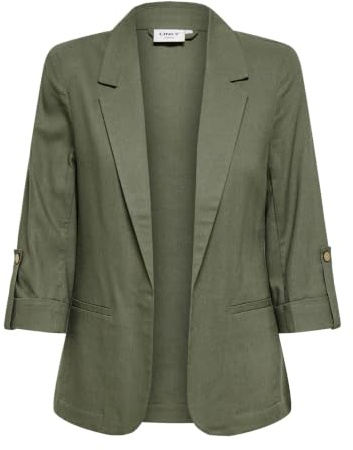 ONLY dam Onlgoa 3/4 Unline Linen Bl Blazer Cc Tlr Onlgoa 3/4 Unline Linen Bl Blazer Cc Tlr (1-pack)