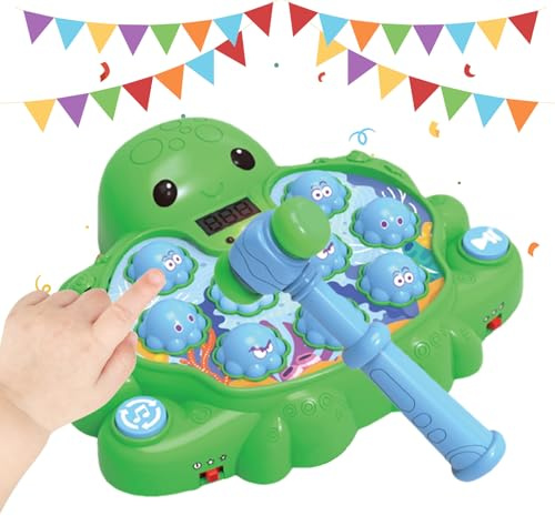Frapper Un Jeu De Taupe Avec Le Jouet Marteaux | Jeu De Taupe En Forme De Pieuvre | Je-u De Coordination Œil-main Avec Sons Et Lumières, Pour Garçons, Enfant D'âge Préscolaire, Filles, Voyages, École