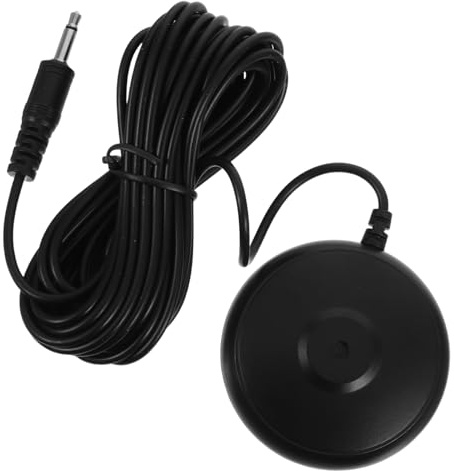 JOINPAYA Microfono da Tavolo 3, 5mm di Calibrazione Nero per Audio | Design Compatto, Riduzione del Rumore, Plug And Play, Plastica e Metallo