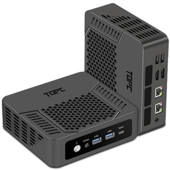 CYMINILMDPC Mini PC Game, Ryzen 7 8745HS,2*DDR5 USB4.0 NVMe,2 LAN,No Ram No Storage,Gaming Computer
