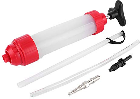 Zohisin Kit pompa manuale per utensili manuali per spurgo freni e spurgo da 350 ml, siringa di riempimento per estrazione olio con tubi flessibili per auto, motocicli, atv, barche e