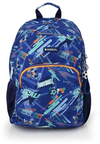 Gabol - Mochila Escolar Adaptable a Carro 31x41x16 cm Crew Resistente al Agua con Espalda Acolchada, Organizador Interior y Base Reforzada