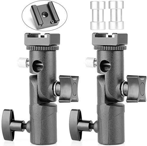 ChromLives Support Flash Support de Flash pour Support de Lumière Support de Parapluie Photographie Type E pour Reflex Numérique Canon Nikon Pentax Olympus Olympus Nissin Metz et DSLR