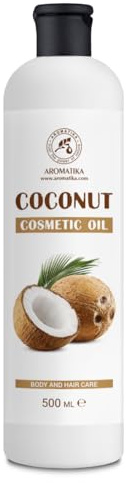 Kokosöl 500ml - Cocos Nucifera - Kokosöl für Haare und Körper - Kokosnussöl - Körperöl - Pflege für Gesicht - Haare - Körperpflege - Exotisches Kokosnuss Aroma - Kosmetisches Öl - Coconut Oil