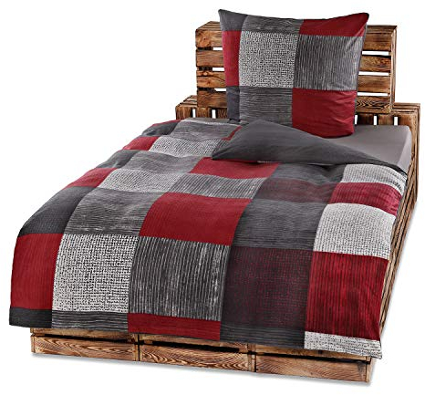 Niceprice Winter Bettwäsche Flausch Fleece Liam Wende in 3 Größen, 200x200 + 2X 80x80