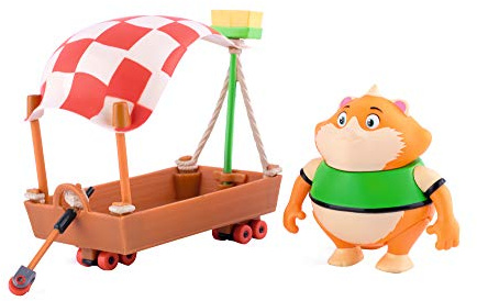 Smoby 44 Cats Spielfigur Metti mit Holzboot, Figur aus der 44 Cats Serie, für Kinder ab 3 Jahren