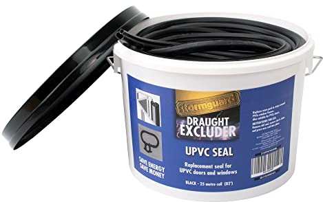 Stormguard 25 m Black UPVC Rubber Door and Window Seal Replacement