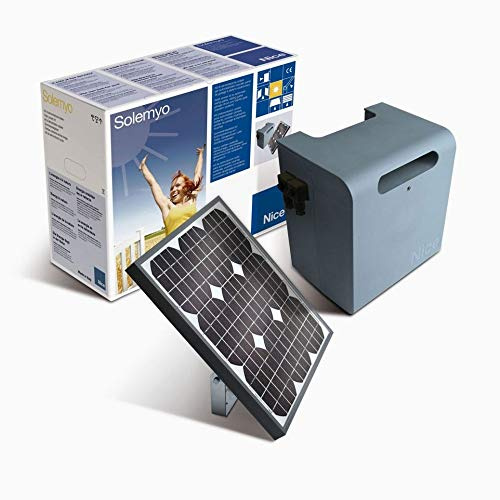 Kit d'alimentation solaire Nice composé d'un panneau photovoltaïque et d'une boîte de batterie PSY24 code : SYKCE
