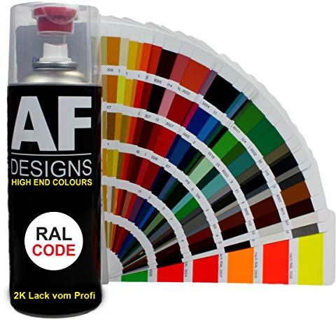 Alex Flittner Designs 2K Ral Lackspray Autolack Sprühdose Spraydose kratzfest RAL9005 TIEFSCHWARZ seidenmatt