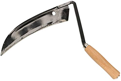 KOTARBAU® Rundsichel 285 mm Sichel Sense Blattsichel Kleinsense Gartensichel Gartensense Handsichel Handsense Sensensichel Kleinsichel