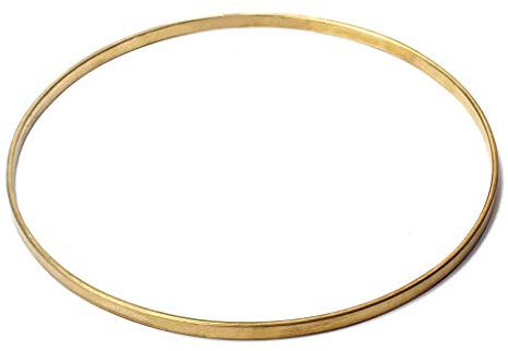 Alnicov Messing plattiert Banjo Tension Hoop Banjo Flansche für Banjo Zubehör 11 Zoll