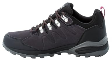 Jack Wolfskin Damen Refugio Texapore Low W, Dark Steel / Purple, 38 EU