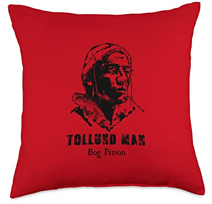 Tollund Man Bog Body Mummy Scandinavia Jutland Denmark Peat Throw Pillow