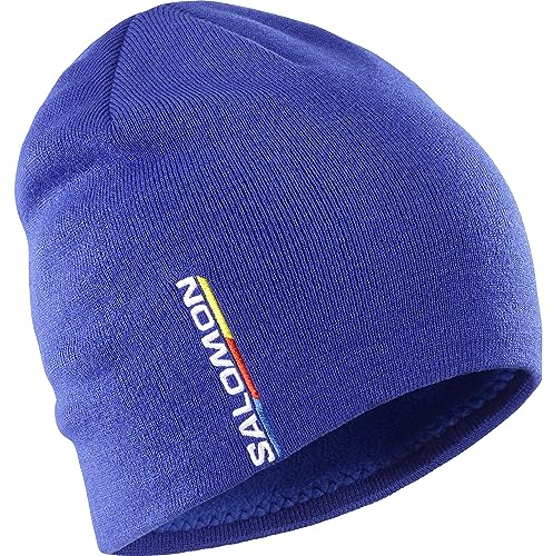 Salomon Graphic Unisex-Mütze Ski Snowboarden, Vielseitigkeit, Bequeme Passform und Insgesamt Elegantes Design, Blau, Einheitsgröße