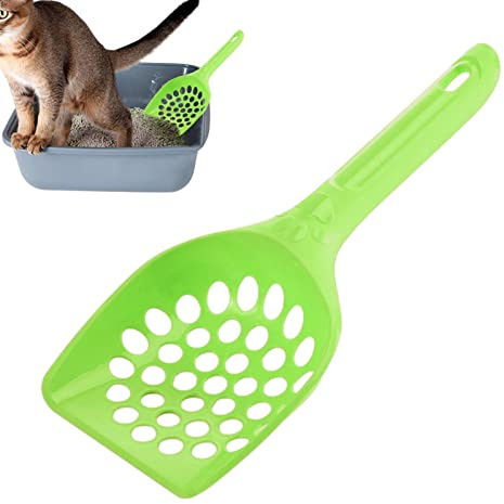 Pala per lettiera per gatti – Pala per gattini – Paletta per lettiera con foro di sospensione, facile da maneggiare per tutti i tipi di lettiera per gatti, resina , ergonomia per gatti