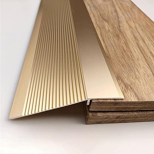 LIYI929GP Strisce di Copertura per Pavimenti Soglia di Dislivello Pavimento, Profilo Soglia di Transizione per Moquette E Pavimento, Soglia di Dislivello Pavimento Dorate per Dislivello 10-40mm