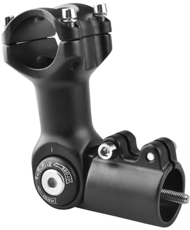 Azarxis justerbar cykelstam 0-90 grader 25,4 31,8 mm cykelstyre stam 60 80 93 100 mm för mountainbike vägcykel BMX MTB (31,8 x 80 mm)