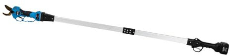 Cofan Kit Completo de Tijeras de Poda Eléctrica con Pértiga Extensible de 130 cm | Ideal para poda de árboles y cosechas con inaccesibilidad