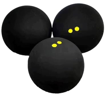 Gloperti Double Yellow Dot Squash Balls - 6 Pack