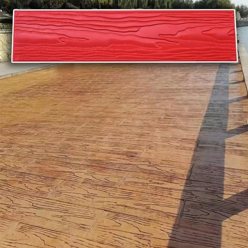 Moldes Hormigón Impreso Estera Concreta del Sello del Tablón de Madera, Moldes de Sellos de Hormigón de Textura Clara para Cubierta, Almohadilla de Impresión de Patrones de Piso de Cemento de Poliuret