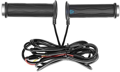 Poignées chauffantes électriques pour guidon de moto, 5 vitesses, contrôle de la température, installation simple